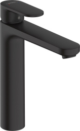 Смеситель для раковины Hansgrohe Vernis Blend, однорычажный, 190 без сливного гарнитура, матовый черный 71582670