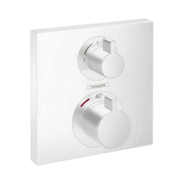 Встраиваемый смеситель Hansgrohe Ecostat Square термостатический для душа, матовый белый