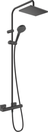 Душевая система Hansgrohe Showerpipe 230 1jet с термостатом, EcoSmart Vernis Shape, матовый черный 26097670