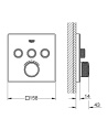 Встраиваемый смеситель Grohe Grohtherm SmartControl 29157LS0