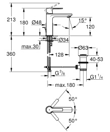 Смеситель для раковины Grohe Lineare 32114001