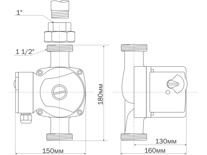 Циркуляционный насос Aquario AC258-180