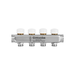 Коллектор HOOBS , термостатическими клапанами, 1 х 3/4 -2 вых .