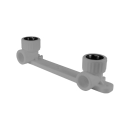 Планка Valfex полипропиленовая с водорозетками 20х1/2 в.р., серый