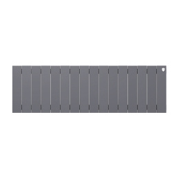 Биметаллический секционный радиатор отопления Royal Thermo PianoForte Silver Satin 300 / 16 секций
