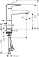 Смеситель для раковины Hansgrohe Metropol 74506000