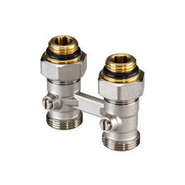 Клапан Ридан LV-KB G 3/4 A; G 1/2 A прямой, 50 мм, PN10, с переходниками (003L0396R)