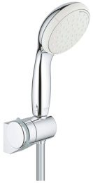 Душевой набор Grohe Tempesta New 100 II (круглый ручной душ, настенный держатель, шланг 1750 мм), хром 2760110E