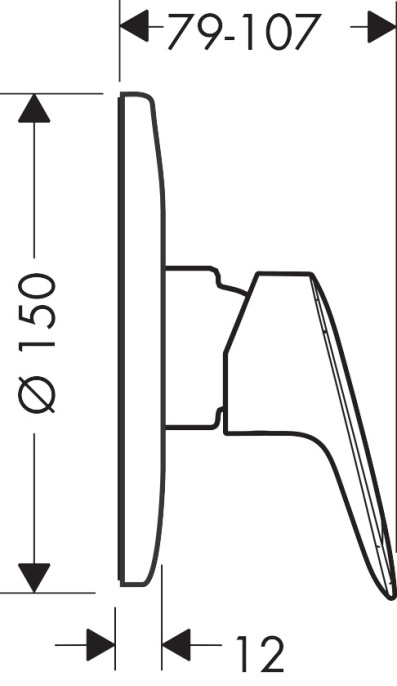 Встраиваемый смеситель Hansgrohe Logis 71666000