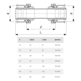 Муфта Viega SmartPress 63, модель 6715
