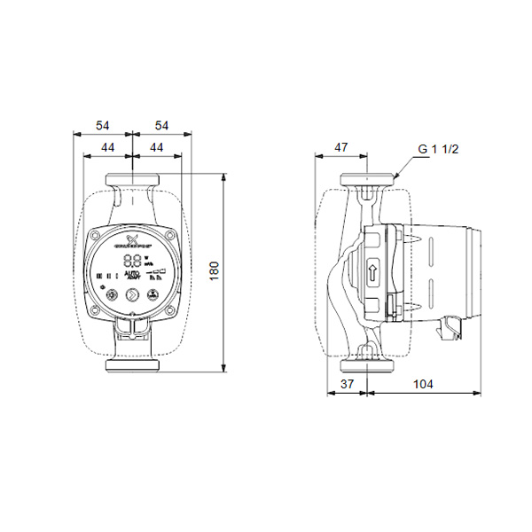 Циркуляционный насос Grundfos ALPHA2 25-80 N