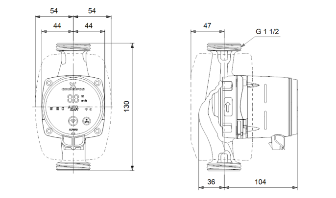 Циркуляционный насос Grundfos ALPHA3 25-80 130