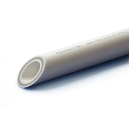 Труба ПОЛИТЭК полипропиленовая PRRC PN20 армированная стекловолокном, 20 x 2,8 мм, белая