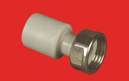 Муфта полипропиленовая FV-Plast 25х1 с накидной гайкой, 226026