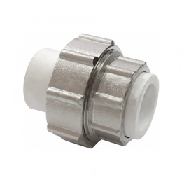 Муфта из полипропилена Valfex разъемная 32х1 1/4 (60/10) БЕЛАЯ