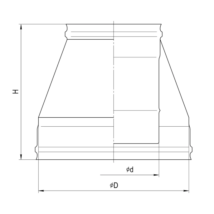 Конус FERRUM (430/0,5 мм) Ф110х200