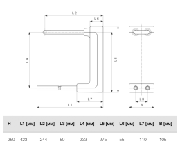 Блок подключения радиатора Viega SmartPress PE-Xc/Al/PE-Xc 16 x 250 мм, модель 6797.6