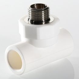 Тройник VALTEC PPR с переходом на наружную 40х1 дюйм