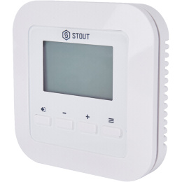 Комнатный терморегулятор Stout ST-295v3, проводной, двухпозиционный, белый (STE-0101-029531)