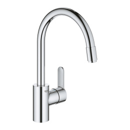 Смеситель для кухни Grohe Eurostyle Cosmopolitan, высокий излив c выдвижным аэратором, хром