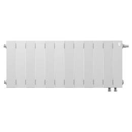 Биметаллический секционный радиатор отопления Royal Thermo PianoForte Bianco Traffico 300 / 12 секций нижнее правое подключение