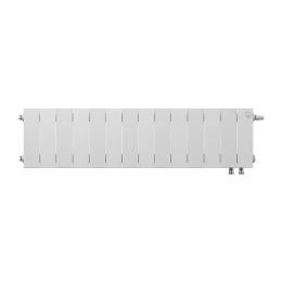 Биметаллический секционный радиатор отопления Royal Thermo PianoForte Bianco Traffico 200 / 14 секций нижнее правое подключение