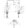 Смеситель для раковины Hansgrohe Metropol 230, матовый белый