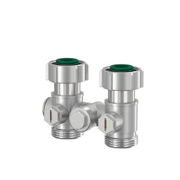 Узел нижнего подключения Flamco тип D2/50 прямой с байпасом, 3/4x3/4