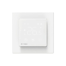 Комнатный термостат Ридан сенсорный RSmart-SW с Wi-Fi подключением 230V, встраиваемый, белый (088L1141R)