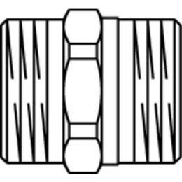 Переходник Oventrop двойной 3/4 AG X 3/4 AG наружная резьба, бронза