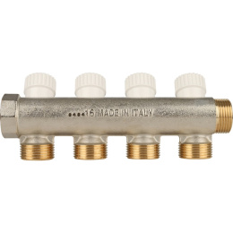 Коллектор Stout с регулировочными вентилями 3/4x3/4EK с 4 отводами, SMB 6851 343404