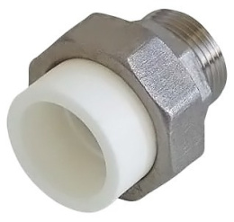 Муфта полипропиленовая Kalde разъемная, 40 x 1 1/4 НР