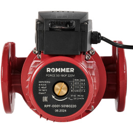 Циркуляционный насос Rommer FORCE фланцевый трехскоростной 50-180F 220V