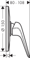 Встраиваемый смеситель Hansgrohe Novus 71067000