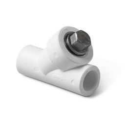 Фильтр из полипропилена PRO AQUA PP-R сетчатый В-В белый (40), арт.PA440014