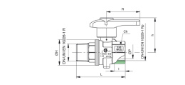 Кран дисковый RB (Rubinetterie Bresciane) EUROFLY 600301 3/4 НВ