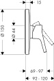 Встраиваемый смеситель Hansgrohe Talis S 72606000