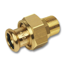 Сгон Sanha 8333G, ВПр-НР с плоским уплотнением, бронза, 15x3/4