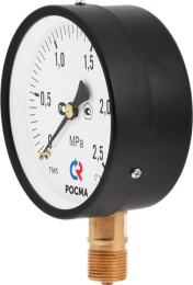 Манометр Росма TM-310P Dy 63 с нижним подключением 1/4 , 0-10 бар