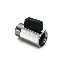 Кран шаровой Tiemme SMALL 2901 мини НВ 1/2 флажок черный