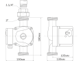 Циркуляционный насос Aquario AC 324-180