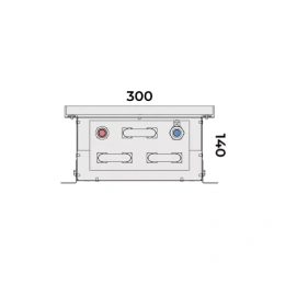 Внутрипольный конвектор с естественной конвекцией Vitron ВК.140.300.2750.8ТП
