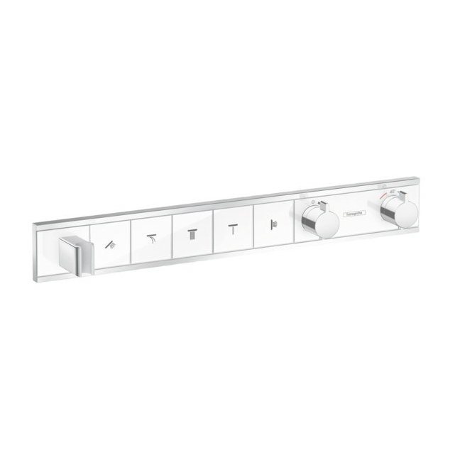 Встраиваемый смеситель Hansgrohe RainSelect термостатический душа, белый/хром