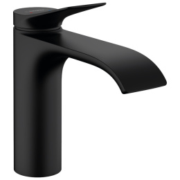 Смеситель для раковины Hansgrohe Vivenis 110 без донного клапана, матовый черный