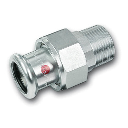 Сгон Sanha 24333G, ВПр-НР с плоским уплотнением, углеродистая сталь, 15x1/2