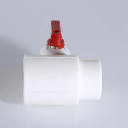 Тройник полипропиленовый коллекторный VALTEC PPR с шаровым краном, 40 мм х 3/4 нар. (евроконус)