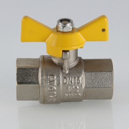 Кран шаровой газовый VALTEC Valgas 3/4 ВВ, бабочка