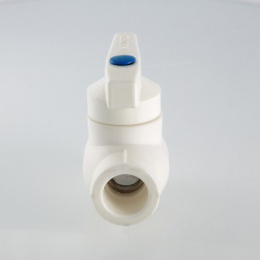 Кран шаровой полипропиленовый VALTEC PPR с латунной обоймой, 32 мм