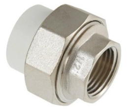 Соединение разъемное полипропиленовое VALTEC 40 мм х 1 ВР, VTp.762.0.04006