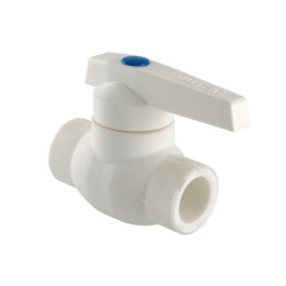 Кран шаровой полипропиленовый VALTEC PPR с латунной обоймой, 32 мм